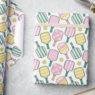 Paddelpaddel, pink, grün und gelb geschenkpapier
