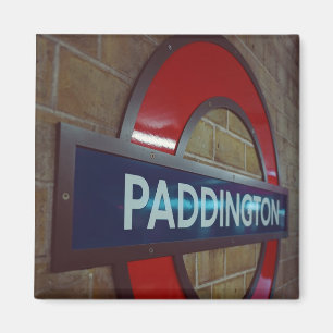 Paddington Station London Metrozeichen Magnet
