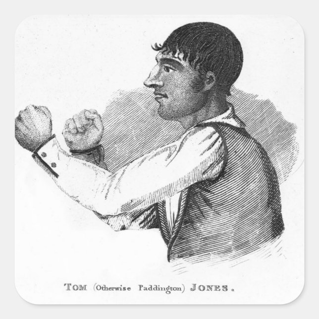 Paddington Tom Jones Quadratischer Aufkleber (Vorderseite)