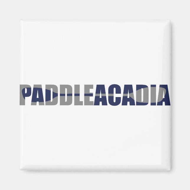 Paddle Acadia Nationalpark Kayaking Maine Magnet (Vorne)