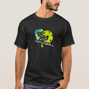 Paddle Ball Sporty Pick Pickleball Sportspieler M T-Shirt