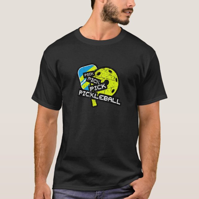Paddle Ball Sporty Pick Pickleball Sportspieler M T-Shirt (Vorderseite)