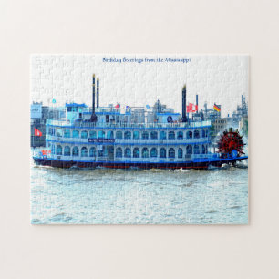 Paddle Boat Mississippi. Puzzle