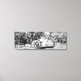 Paddle Boat on Murray River Victoria Leinwanddruck