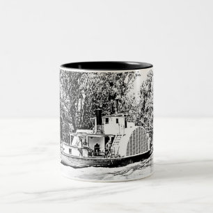 Paddle Boat on Murray River Victoria Zweifarbige Tasse