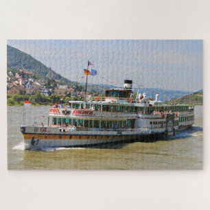 Paddle-Dampfer, Goethe, Rhein, Deutschland Puzzle