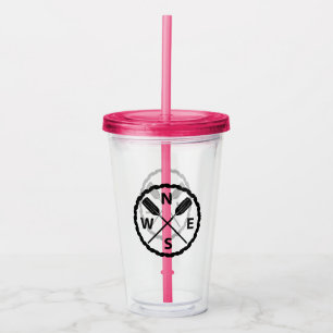 Paddle Explorer Design - Akryllischer Tumbler Acryltrinkbecher