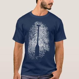 Paddle Fingerprint Paddling Wassersport Passion T-Shirt
