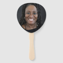 Paddle Funeral Hand Fan – abgerundete Ecken