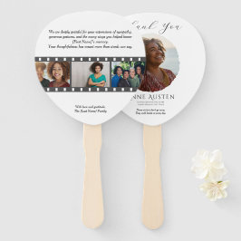 Paddle Funeral Hand Fan – Rounded Corners Fächer