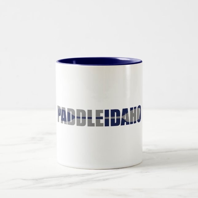 Paddle Idaho Kayaking Zweifarbige Tasse (Mittel)