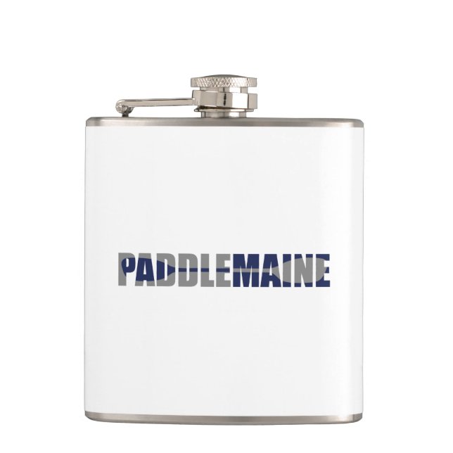 Paddle Maine Kayaking Flachmann (Vorderseite)