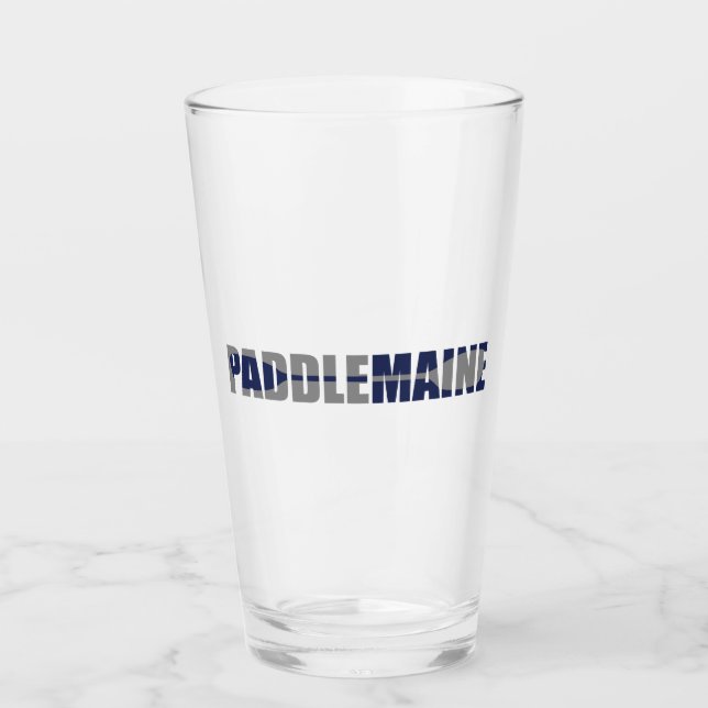 Paddle Maine Kayaking Glas (Vorderseite)