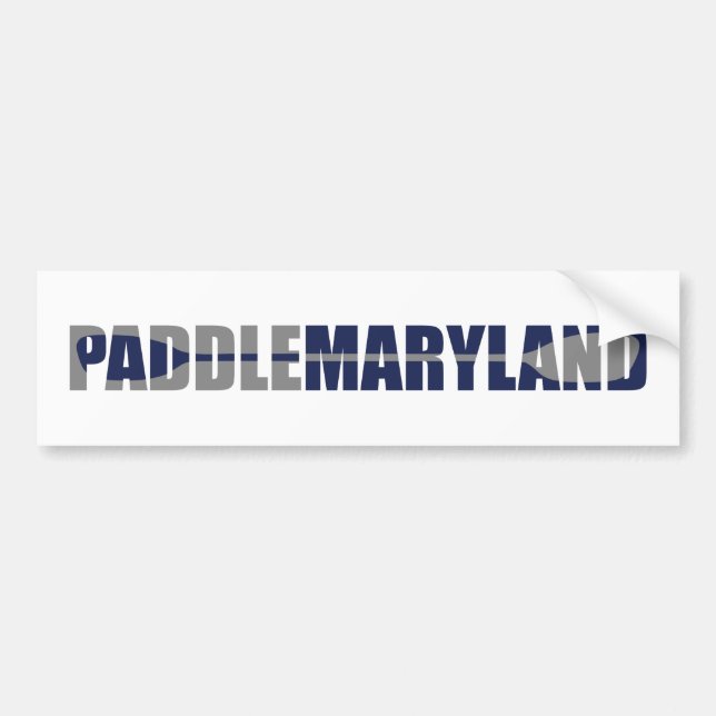 Paddle Maryland Kayaking Autoaufkleber (Vorne)