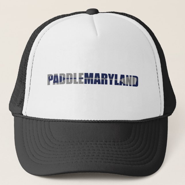 Paddle Maryland Kayaking Truckerkappe (Vorderseite)