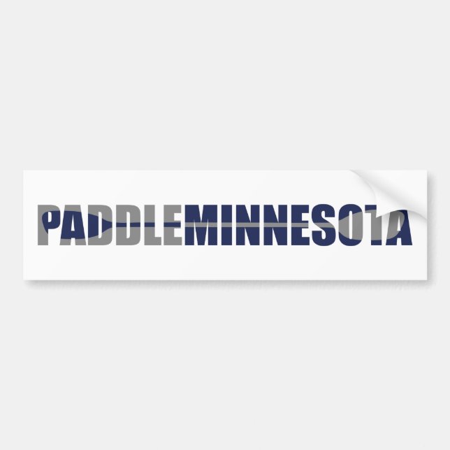 Paddle Minnesota Kayaking Autoaufkleber (Vorne)