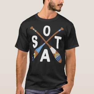 Paddle Minnesota, SOTA Lake Life Gemalte Ruder  T-Shirt