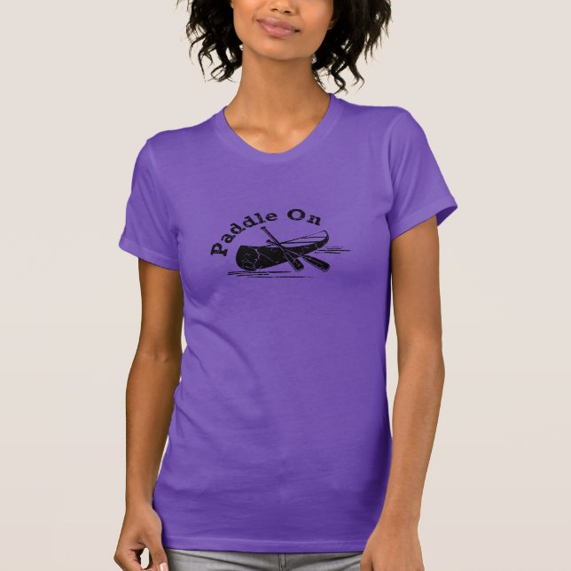 Paddle On Design - Die amerikanische App von Fraue T-Shirt (Vorderseite)