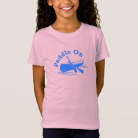 Paddle On Design - Girls' Fine Jersey T - Shirt