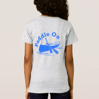 Paddle On Design - Girls' Fine Jersey T - Shirt