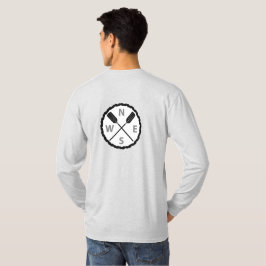 Paddle On Explorer Design - Männergrundleder T-Shirt