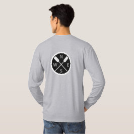 Paddle On Explorer Design - Männergrundleder T-Shirt
