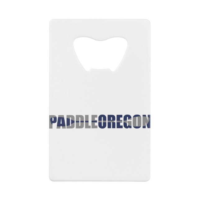 Paddle Oregon Kayaking Geldbeutel Flaschenöffner (Vorderseite)