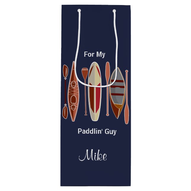 Paddle Passion Geschenktüte Für Weinflaschen (Vorderseite)