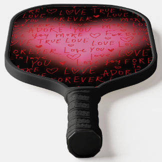 Paddle - Pickle Ball Rosa Herz Design