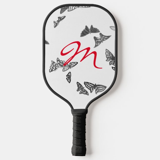 PADDLE PICKLEBALL MIT MONOGRAMM UND SCHALTFLÄCHEN (Rückseite)