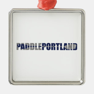 Paddle Portland Kayaking Ornament Aus Metall