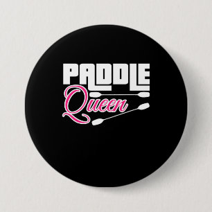 Paddle Queen Girl Kayak Button