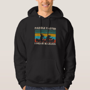 Paddle schneller Ich höre Banjos Retro Vintag Hoodie
