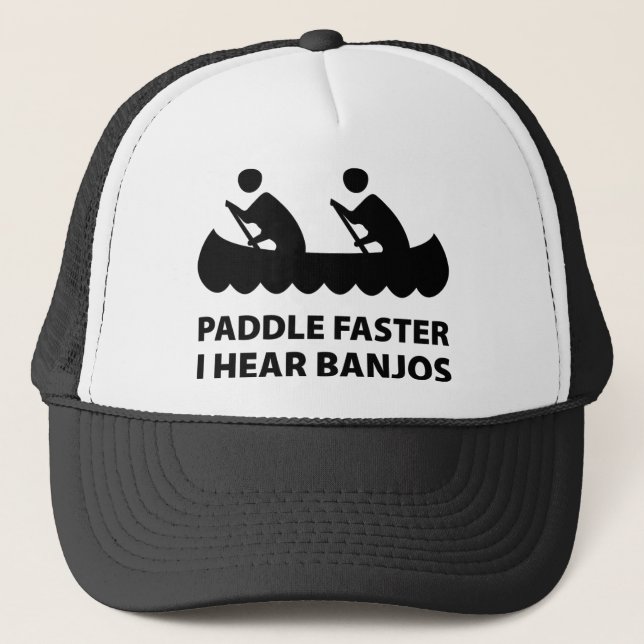 Paddle schneller Ich höre Banjos Truckerkappe (Vorderseite)