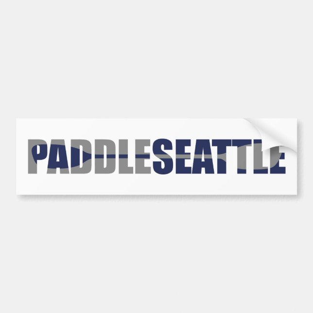 Paddle Seattle Kayaking Autoaufkleber (Vorne)