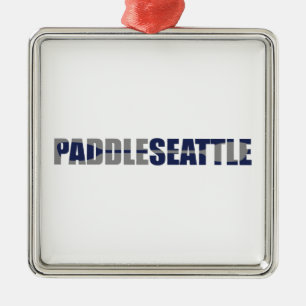 Paddle Seattle Kayaking Ornament Aus Metall