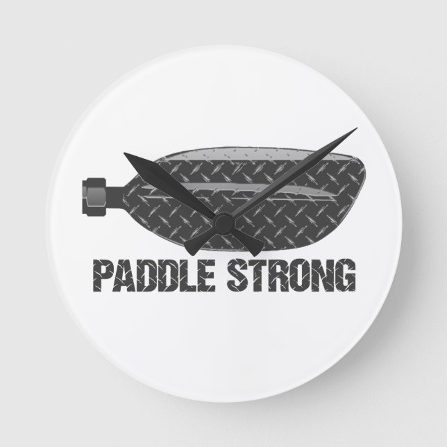Paddle Strong Runde Wanduhr (Vorderseite)