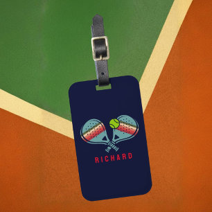 Paddle-Team-Stripteppiche für Pickleball Gepäckanhänger