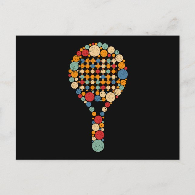 Paddle Tennis Postkarte (Vorderseite)