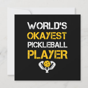 Paddle von Funny Pickleball - Pickleballing & P Dankeskarte
