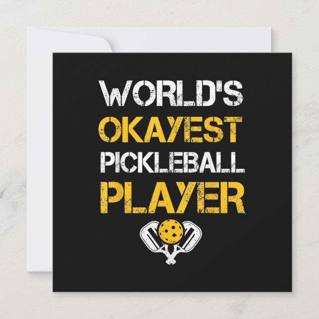 Paddle von Funny Pickleball - Pickleballing & P Save The Date (Vorderseite)