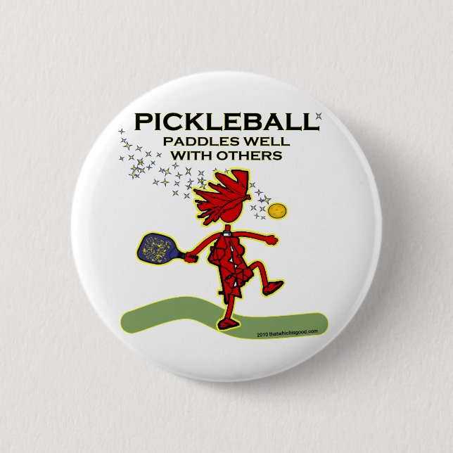 Paddle von Pickleball mit anderen Button (Vorderseite)