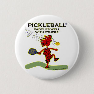 Paddle von Pickleball mit anderen Button