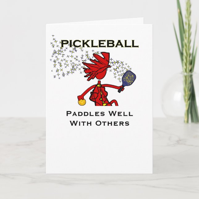 Paddle von Pickleball mit anderen Karte (Vorderseite)