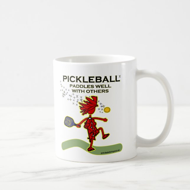 Paddle von Pickleball mit anderen Tasse (Rechts)