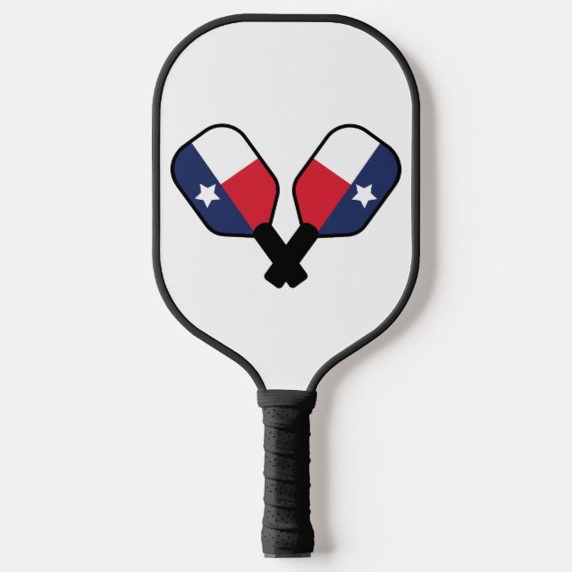 Paddle von Pickleball mit Texas-Flagge (Vorderseite)
