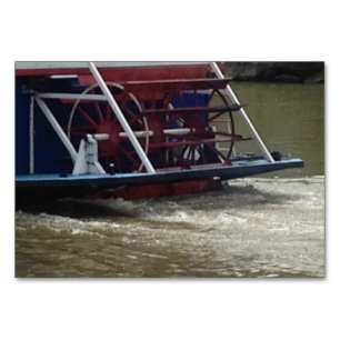 Paddle Wheel Boat Reading FlashCards für Erwachsen Tischnummer