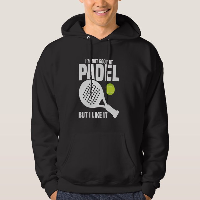 Paddleball Game Player Nicht gut Racker Lover Pade Hoodie (Vorderseite)