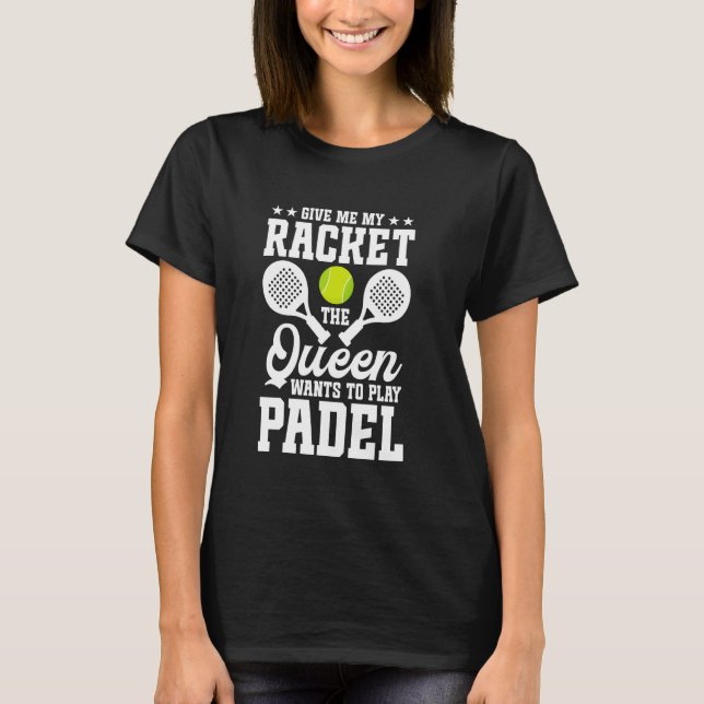 Paddleball Player Tournament Game Fan Racket Lover T-Shirt (Vorderseite)