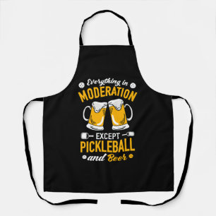 Paddleball Tennis - Badminton Pickleball und Bier Schürze